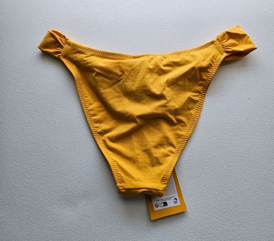 Mango X Simon Miller Bikini Swim Bottom Classic Shell Yellow Medium NWT