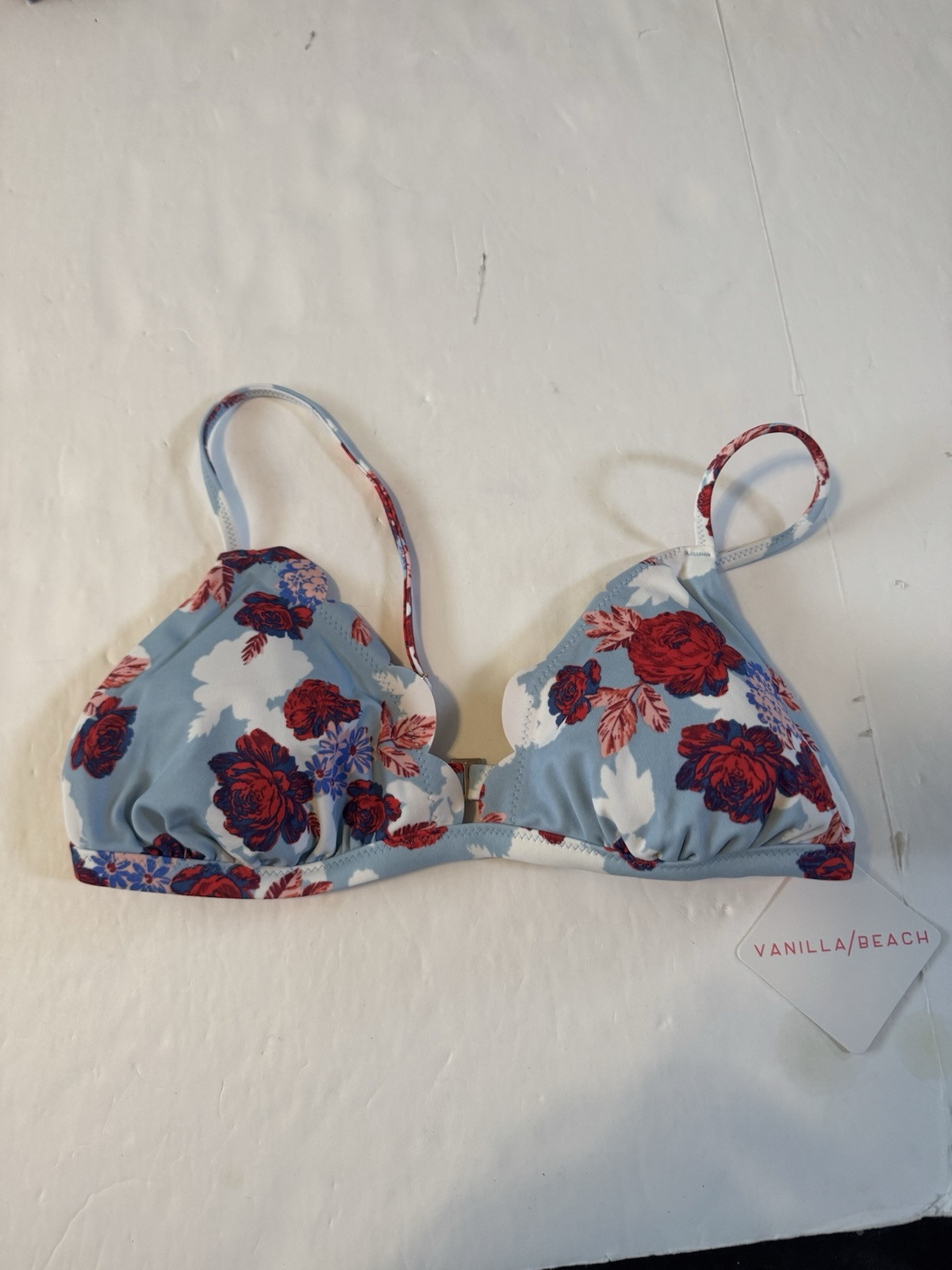 NWT Small Bikini Mossimo Black White Vanilla Beach Roses Swim Tops 2pc LOT #BOX7