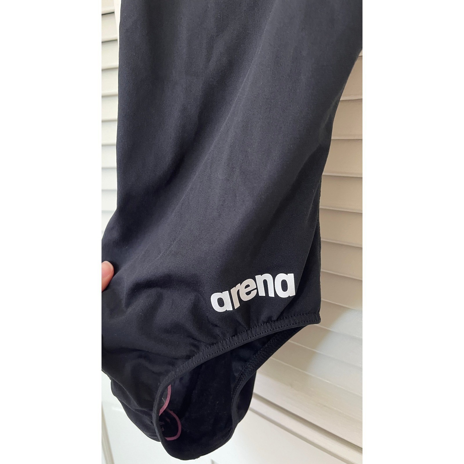NWT Arena Team Light Drop Solid Back One Piece Swimsuit Sz 26