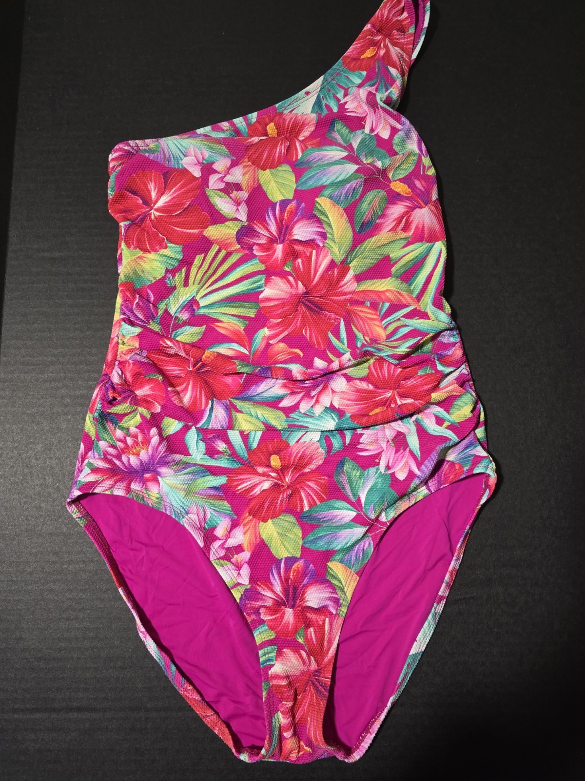 Tommy Bahama one piece Island Cays Fiesta Pink-Maui Swimsuit Size 12