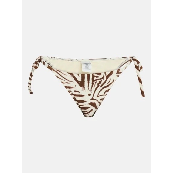 String Bikini Bottoms XXL Side Tie Zebra Print Animal Super Cheeky High Leg New