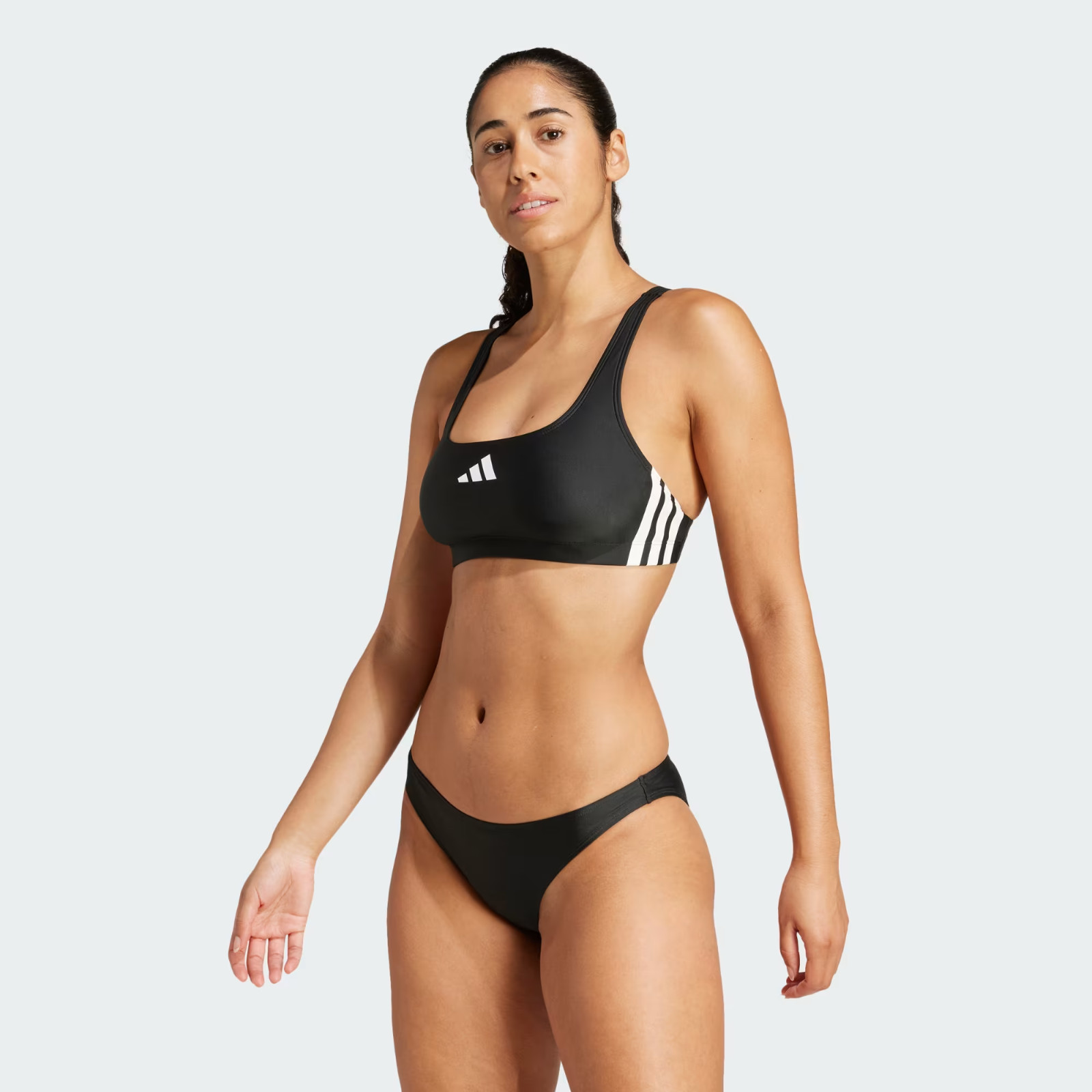 Adidas Women’s 3 Stripes V-Back Bikini Swimsuit Swimming Costume JP0147 BNWT