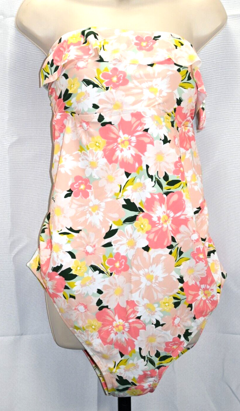 Isabel Maternity one piece swim suit NWT size XXL RN#17730 floral print