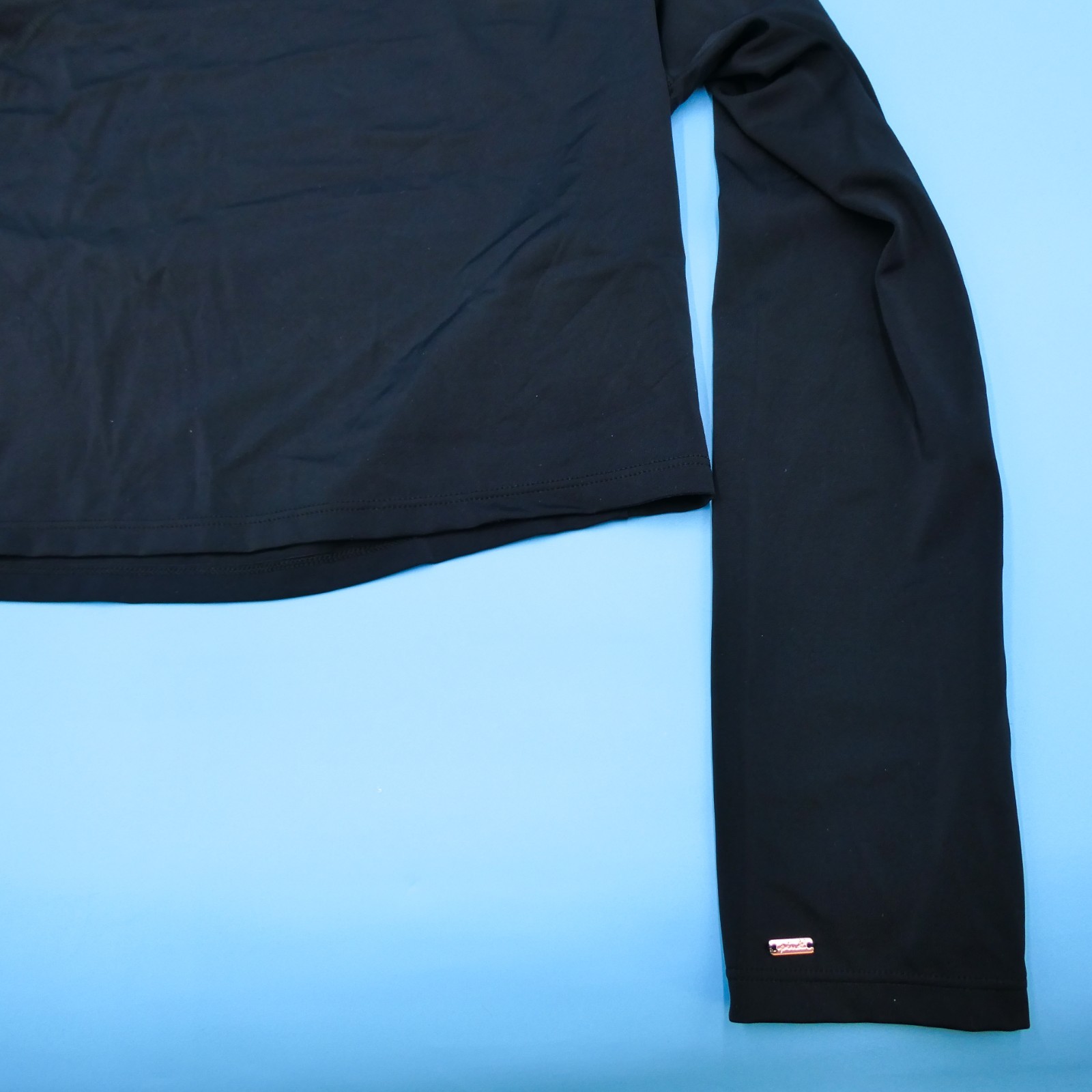 Victorias Secret Large Black Long Sleeves Round Neck Swim Shirt Top Beach Women
