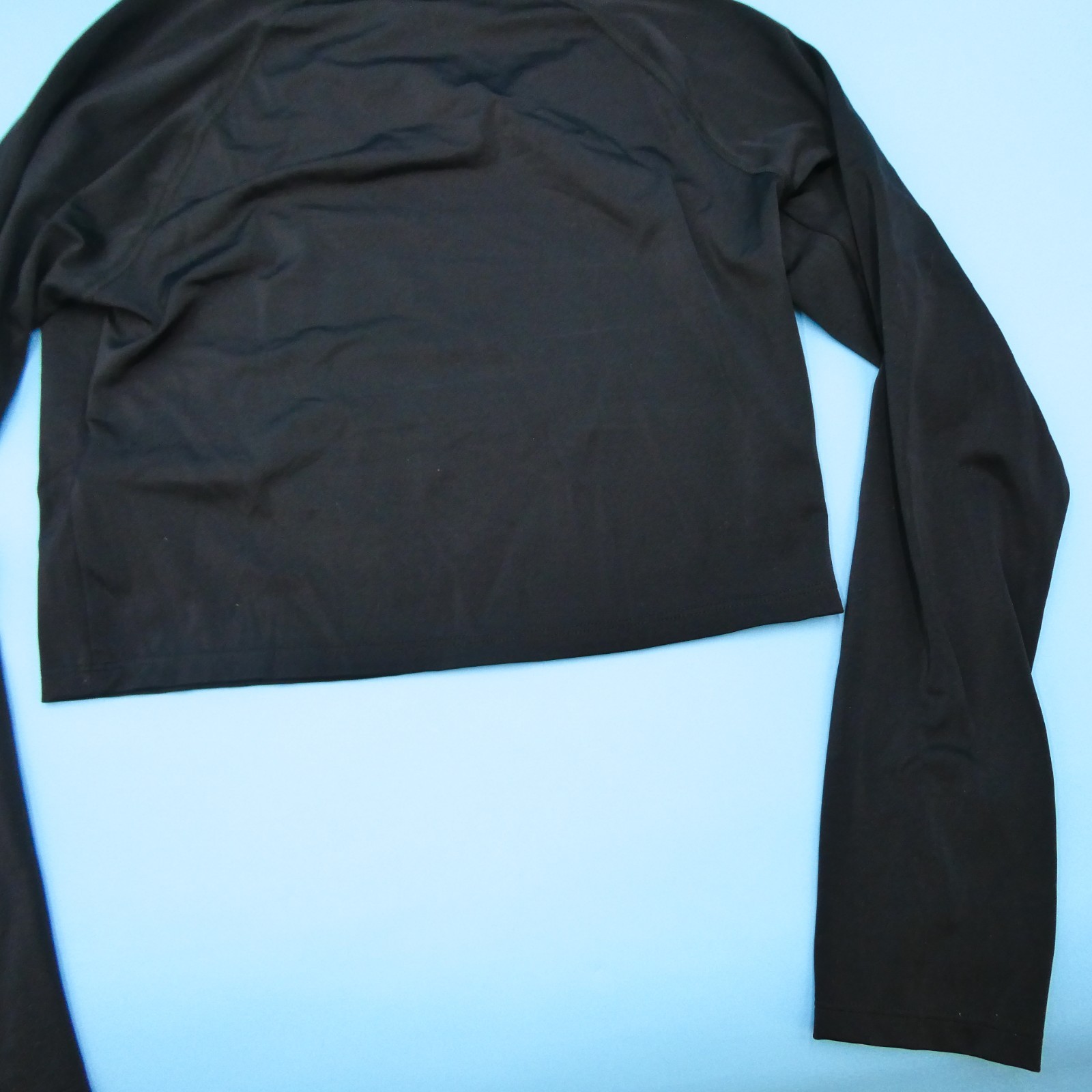 Victorias Secret Large Black Long Sleeves Round Neck Swim Shirt Top Beach Women