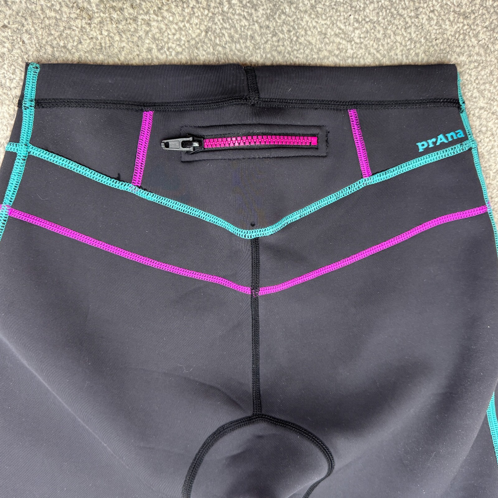 prAna Ara Neoprene Swim Tights Black Womens Medium Black Driftwood Stretch
