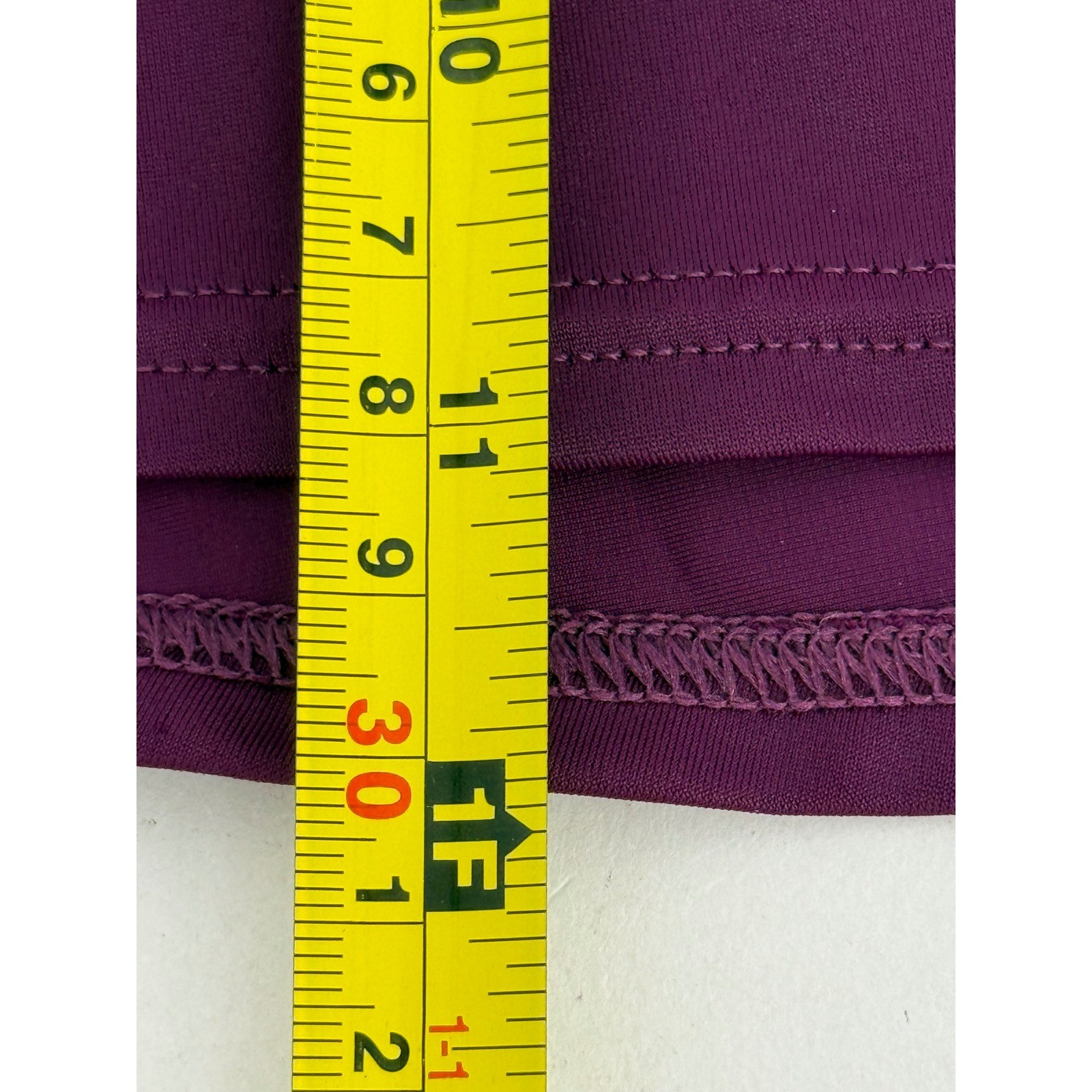Venus Womens Dark Purple Swim Skirt Built-in Brief Sz 8 Solid Plum Beachwear