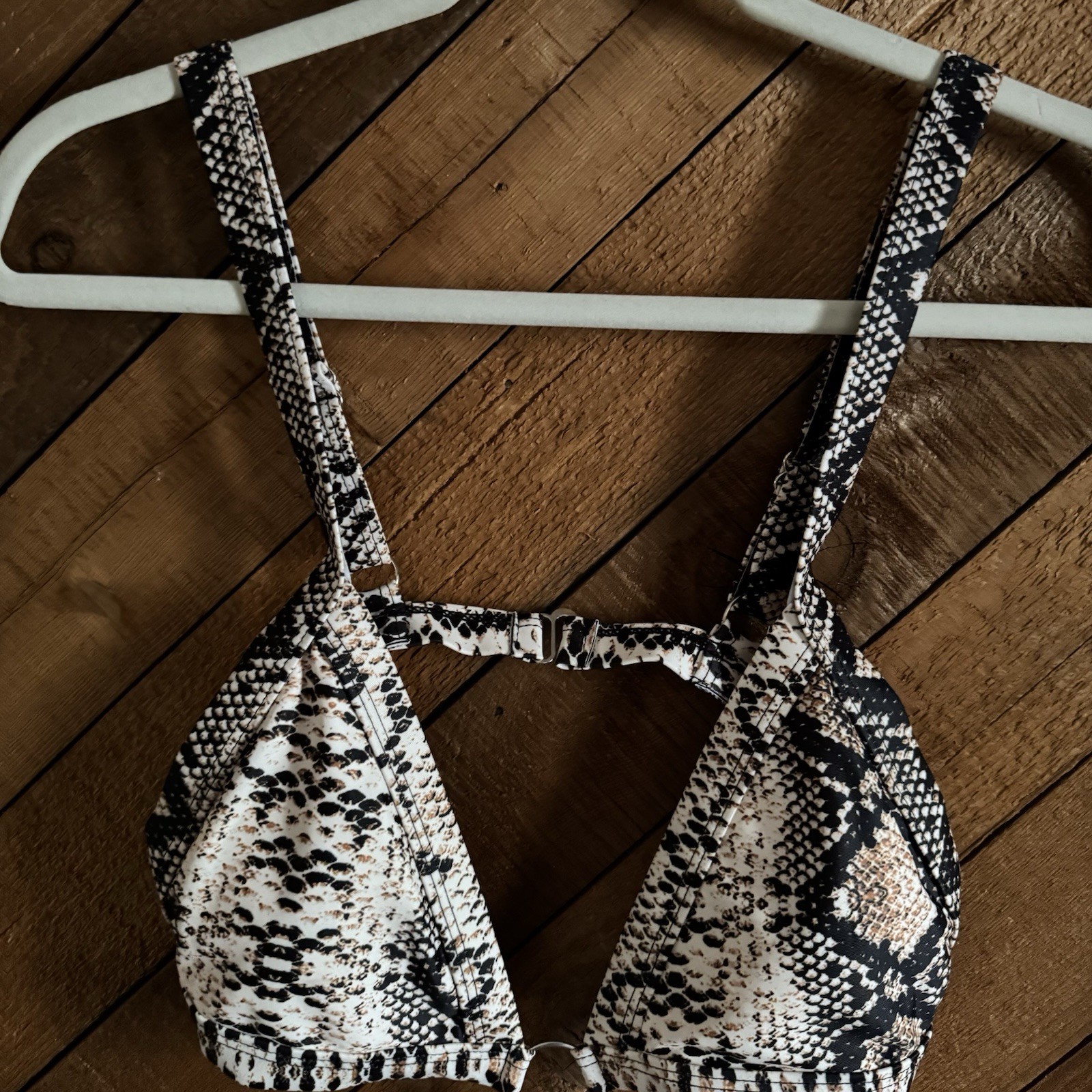 Strappy cut out python print 1 piece swimsuit size X-Large