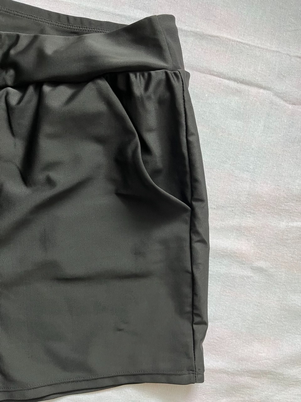 Womens Swim Shorts 2X Sport Black Elastic Polyester Elastane Excellent