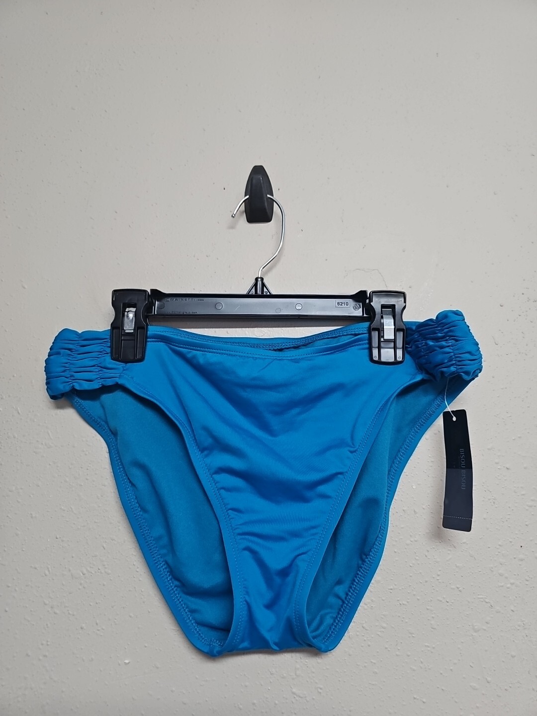 NWT BISOU BISOU Women’s Bikini Bottom Blue Color Swimwear Nylon Blend.Size L