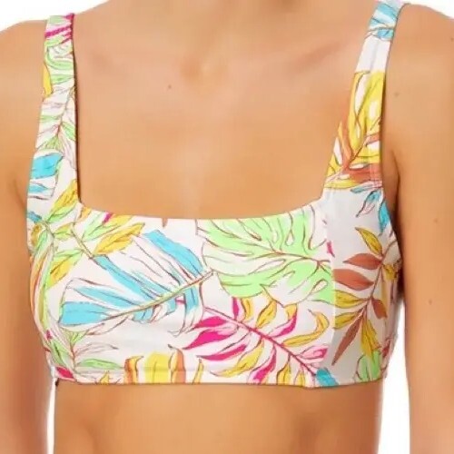 No Boundaries ~ Juniors’ Large (11-13) ~ Tropical Pattern ~ Swimming Suit Top