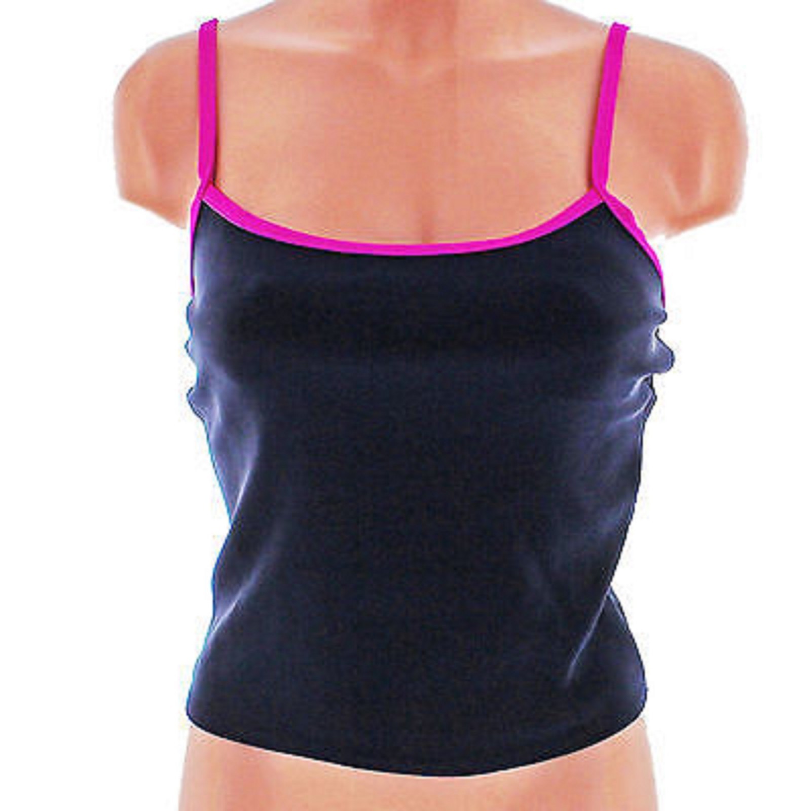 Le Cove Tankini Swim Top Women’s Cami Swimsuit Top, Navy Pink