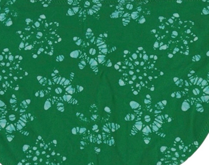 AERIE Full Coverage Bikini Bottoms Sz S Emerald Green Star Printed Swimwear