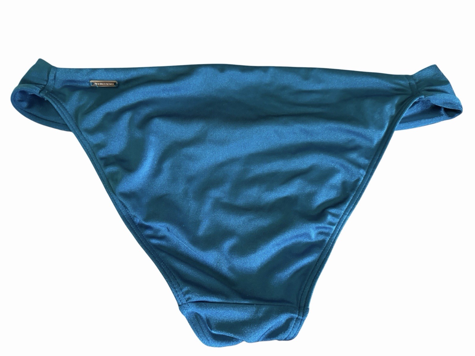 Victoria’s Secret Teal Blue Bikini Bottom Ruched Hip Swim Bottom Small