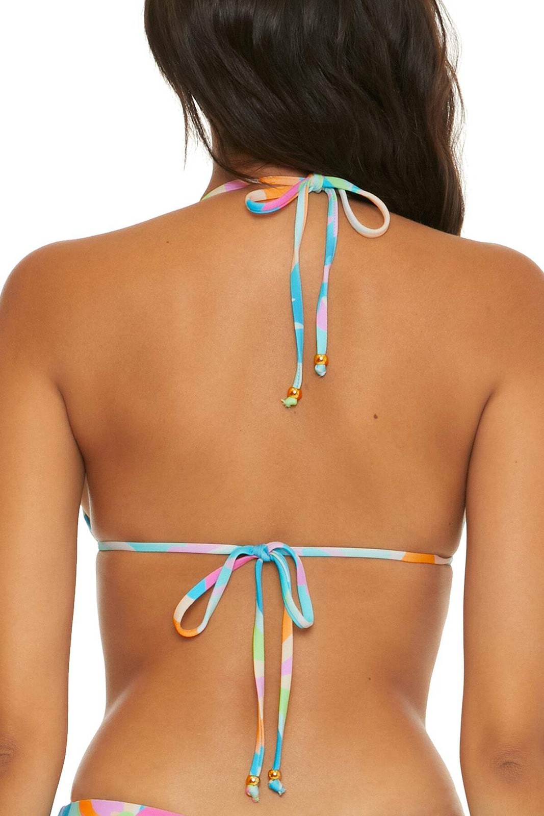 Becca Reversible Triangle Bikini Top Women’s Designer Swimwear Adjustable Beach