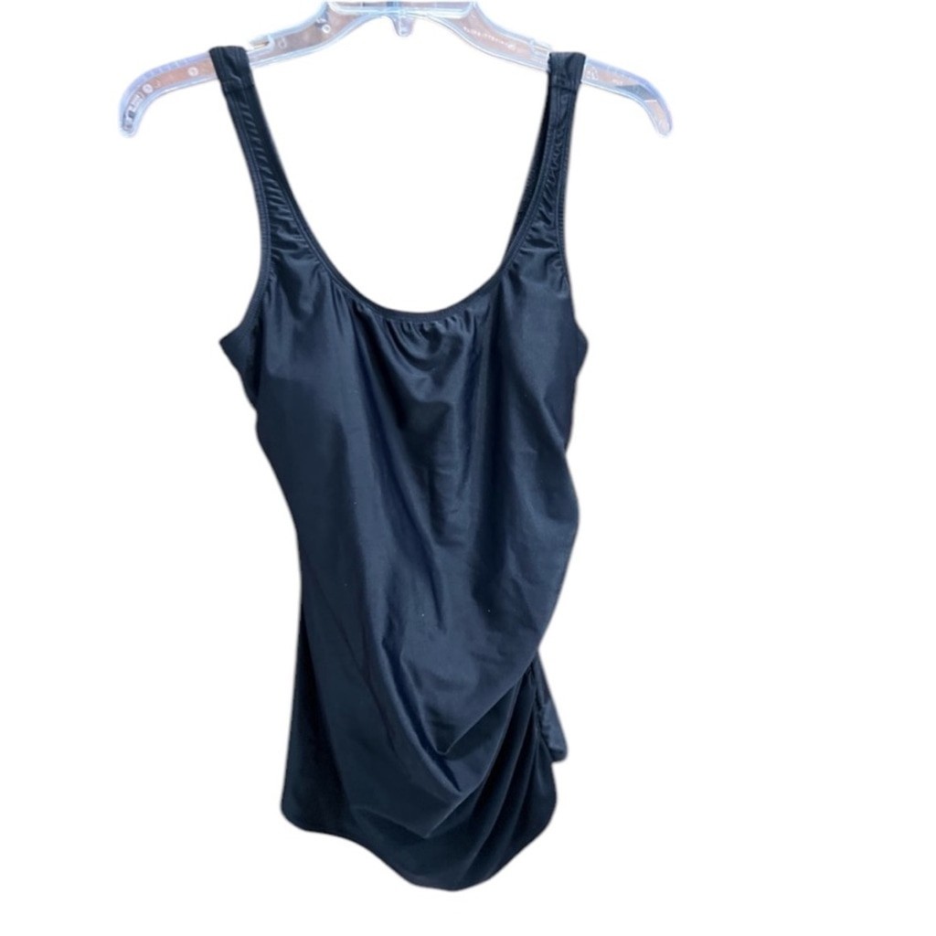 NWT~Speedo black one piece swimsuit. Size 12