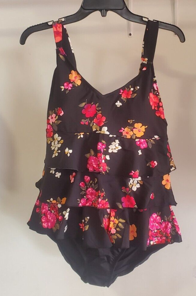 NWT Lands’ End Womens Smoothing Fauxkini One Piece Swimsuit Size 2-18 LE198