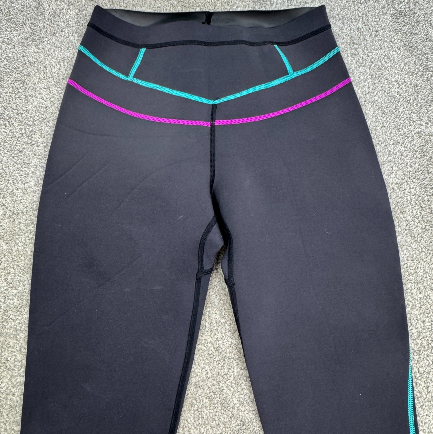 prAna Ara Neoprene Swim Tights Black Womens Medium Black Driftwood Stretch