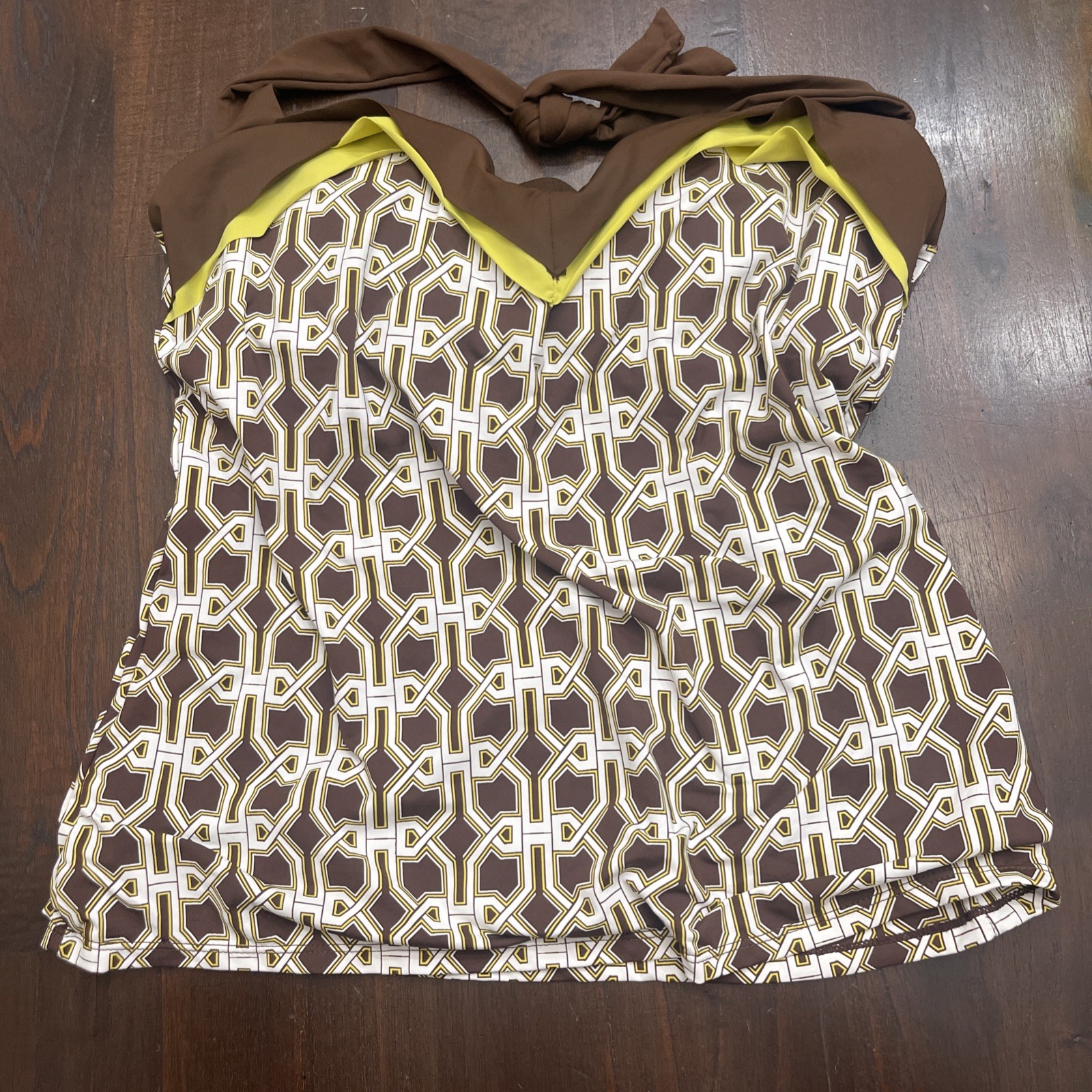 It Figures! Brown Tankini Size 16 732