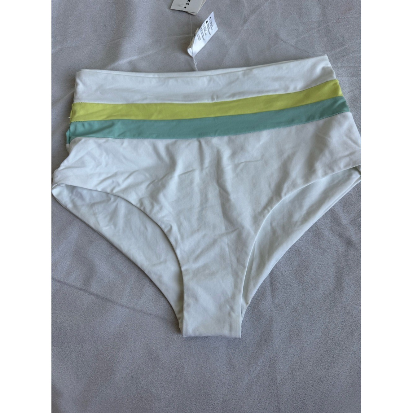 L*Space PORTIA STRIPE BOTTOM Women Medium high waist seamless bikini swim beach