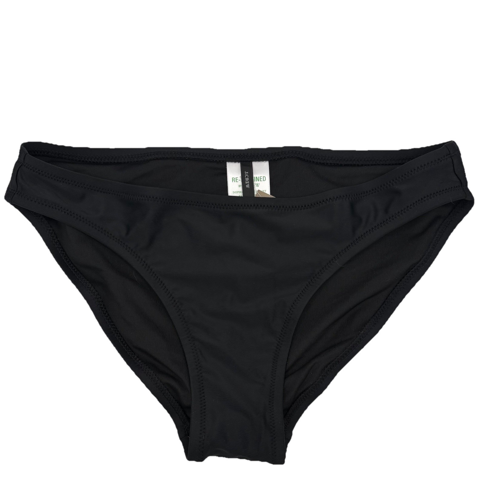J. Crew Classic Full-Coverage Bikini Swimsuit Bottom Black Sz XXS New BC114