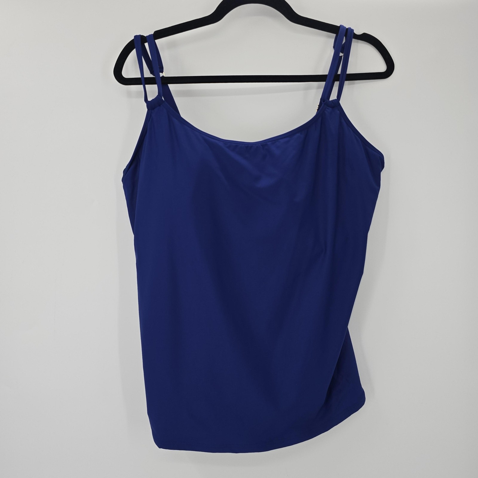 Sunsets Taylor Tankini Swimsuit Top Womens 40G 38H Indigo Bra Built In Support