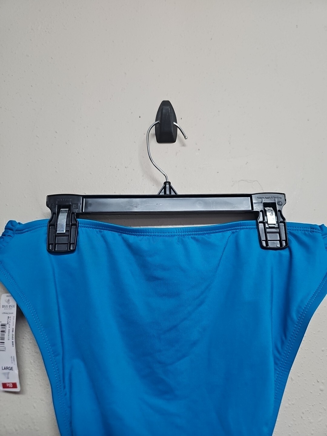 NWT BISOU BISOU Women’s Bikini Bottom Blue Color Swimwear Nylon Blend.Size L