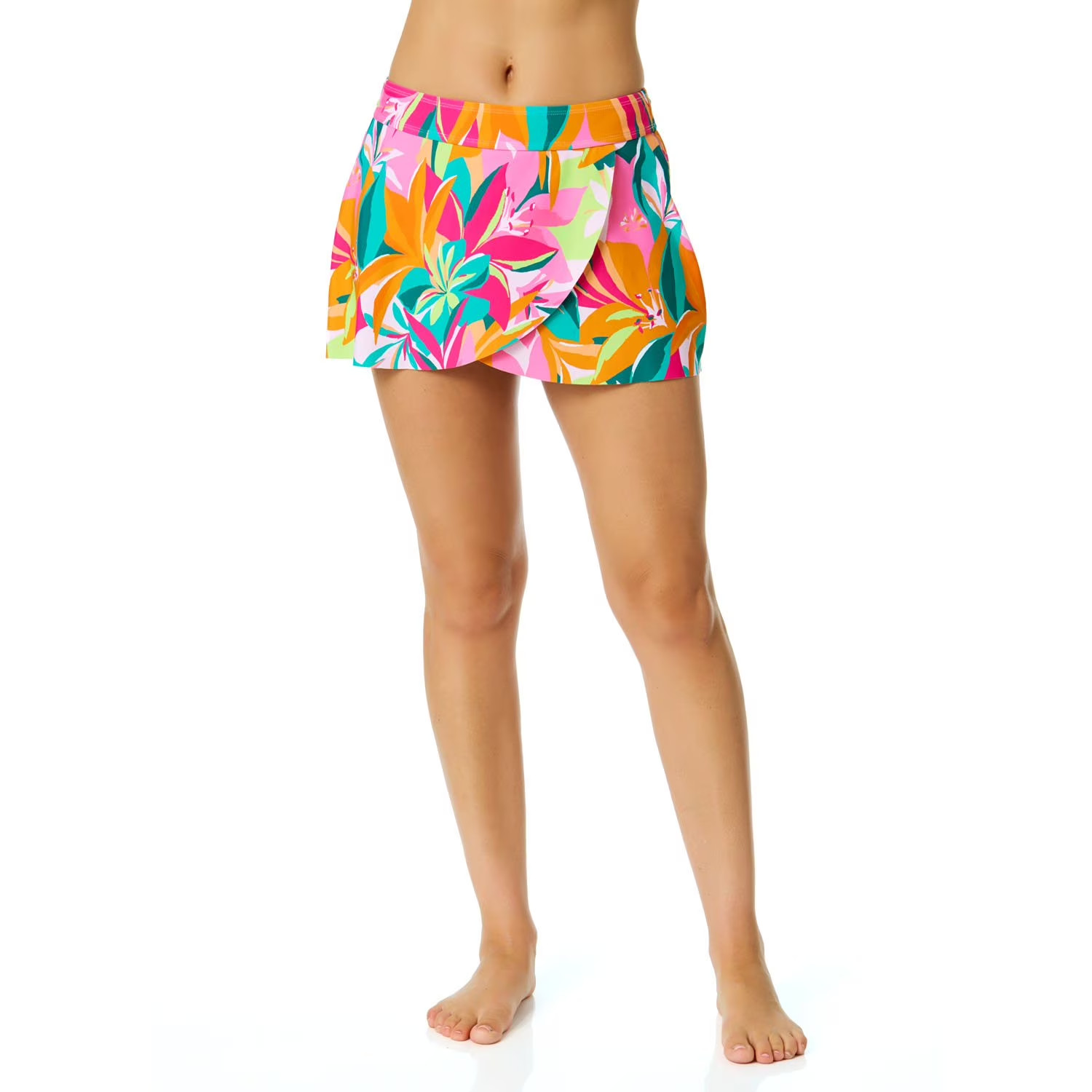 Anne Cole Mid Rise Swim Skort Size M Multi