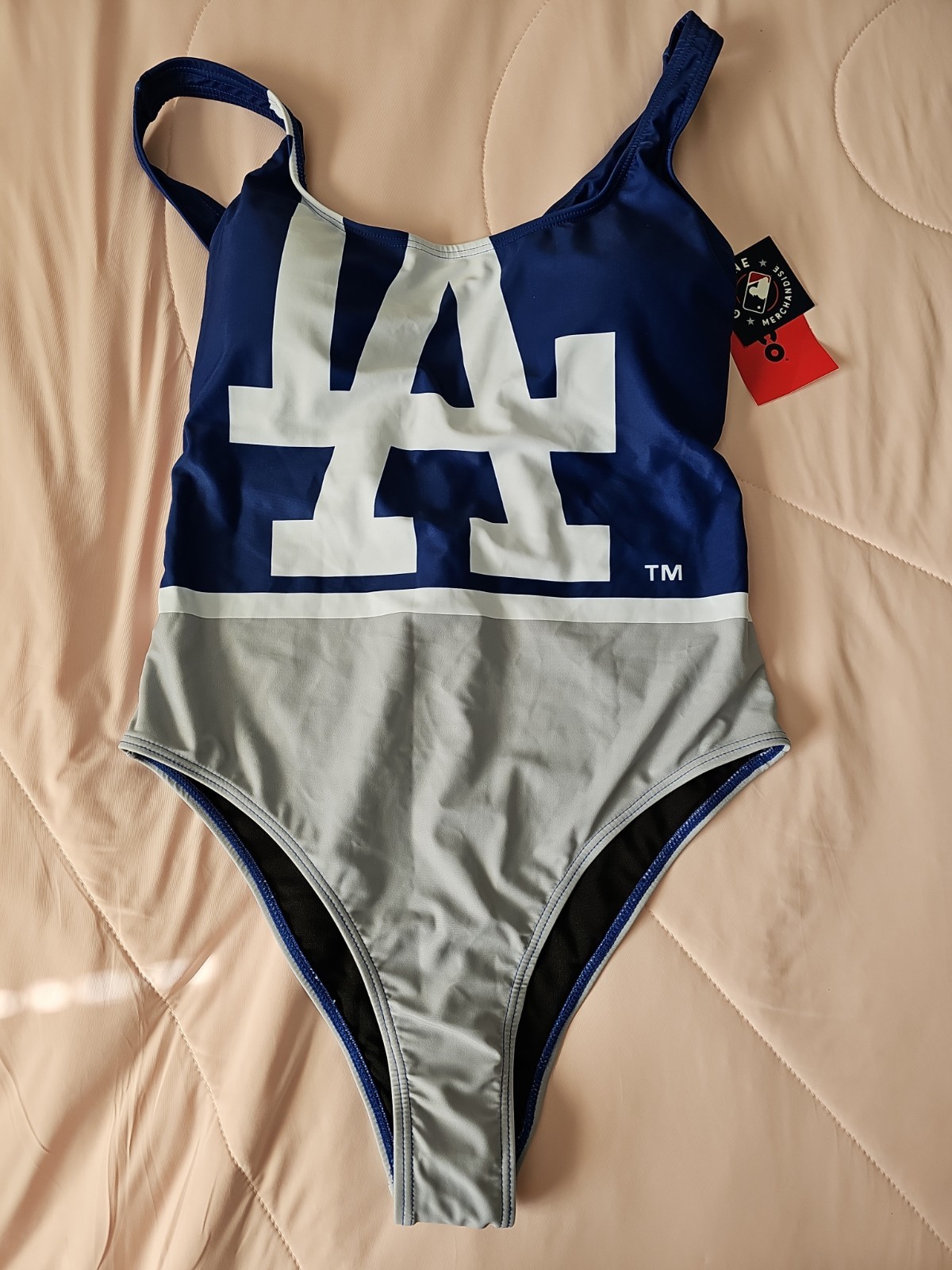Los Angeles Dodgers FOCO Women’s One-Piece Bathing Suit, Size Large, NWT