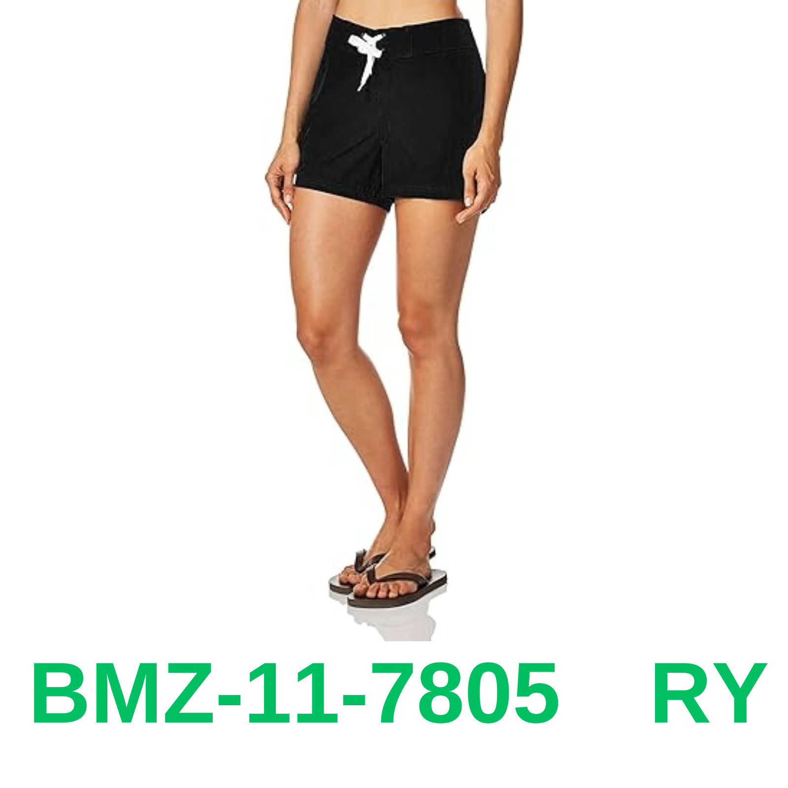 Kanu Surf Women’s Breeze Solid Stretch Boardshort, Black, 6