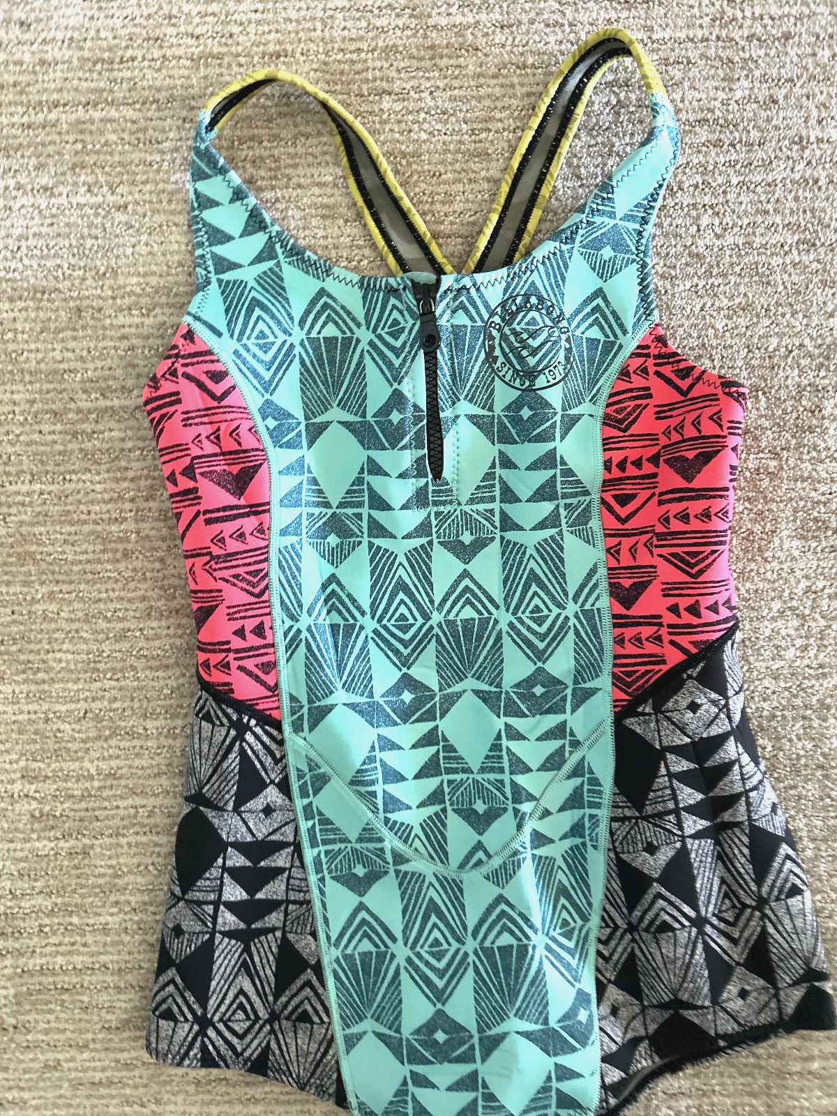 NWOT Billabong Surf Capsule ~ Neoprene Swimsuit / Wetsuit ~ 10 ~ Salty Dayz
