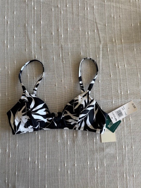 ROXY Bikini Top Beach Classics Athletic Triangle Size SMALL New NWT