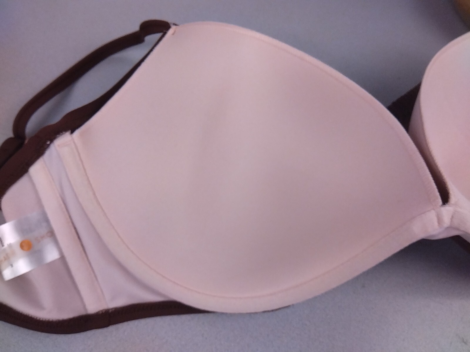 Shade Shore RN 17730 Brown Nylon Underwired Swim Top Size 36 DD (24)