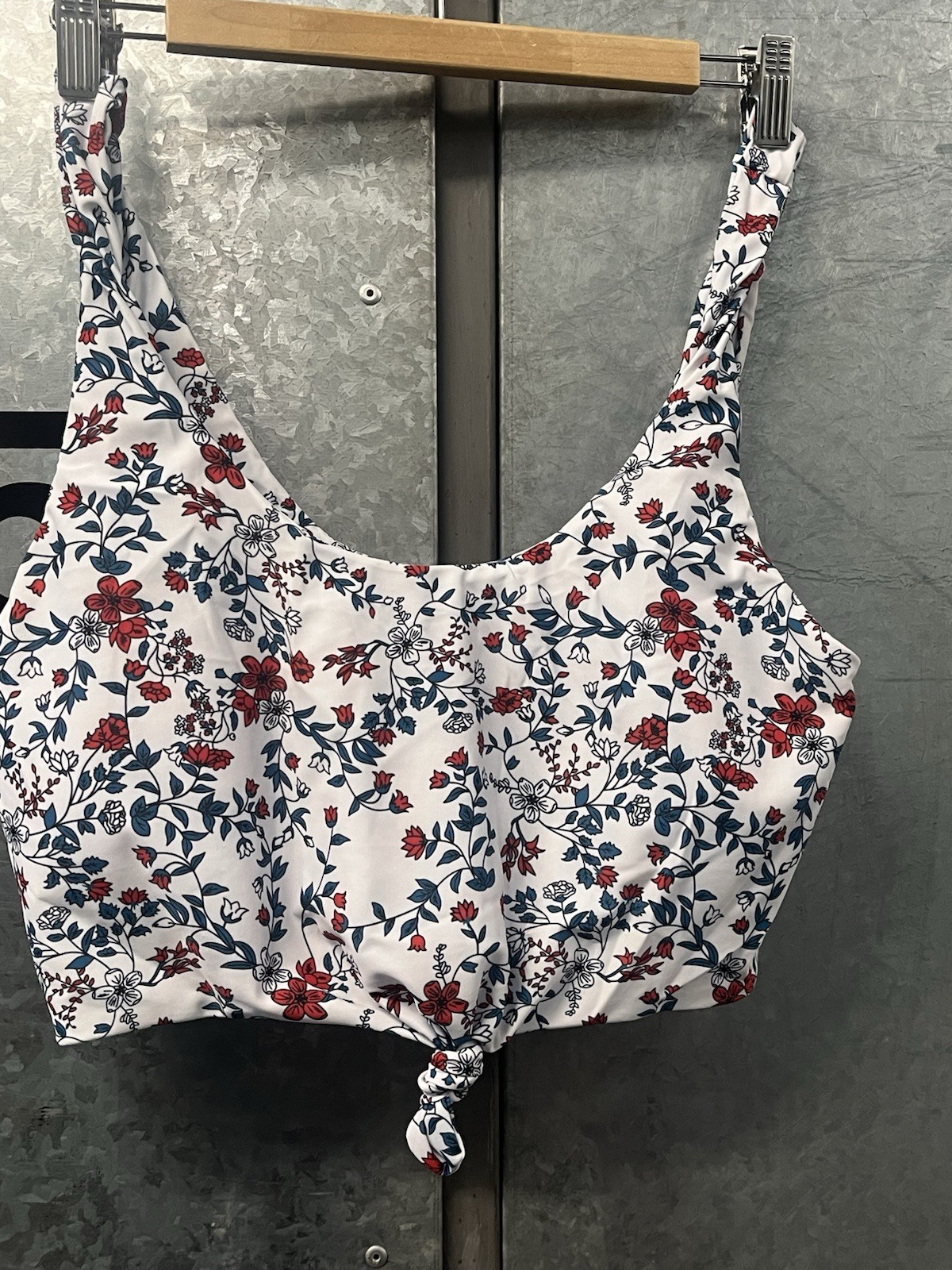 Zaful Forever Young Bikini Top UK 16 Floral Print Brand New With Tags