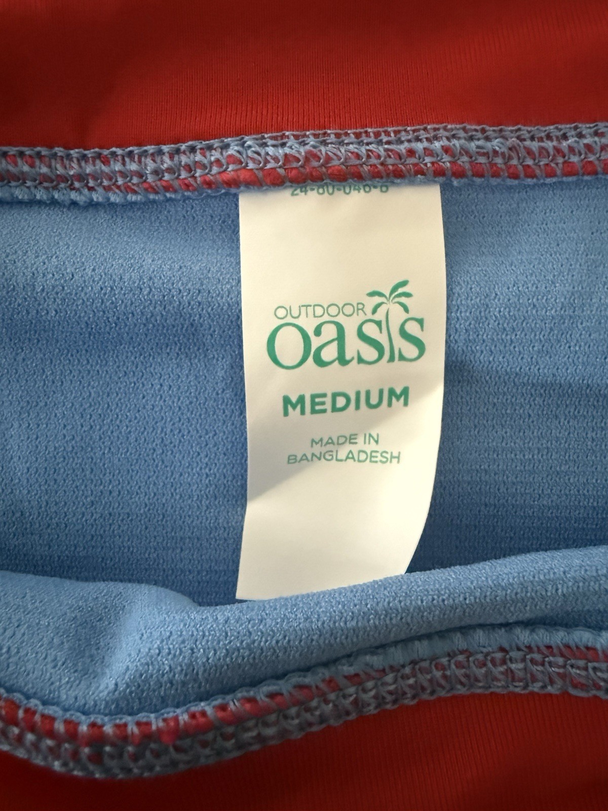 Oasis High Waisted Swim Bottoms Medium Coverage True Nautical Blue Sz M NWT