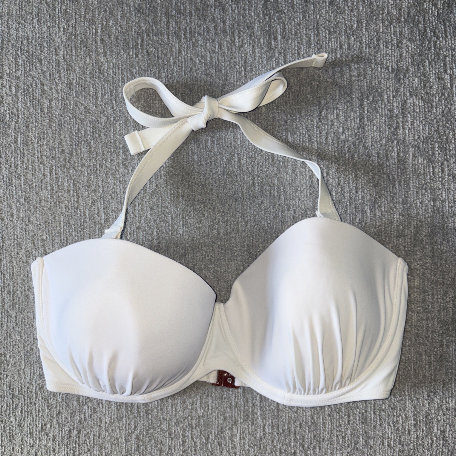 Ivory Rose Bikini Top Size 36E, Large Bust Top, Underwire, Detachable Straps