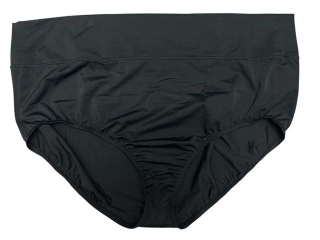 Trimshaper Bikini Bottom 24W Black Lined Tummy Control High Waist Full Coverage